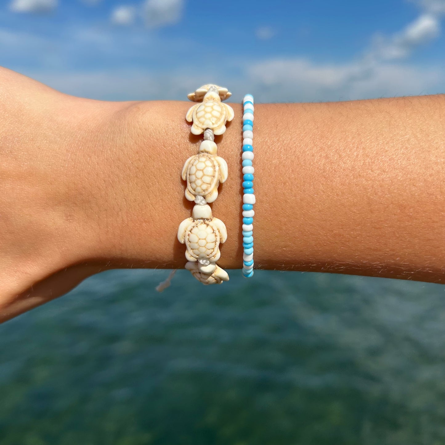 “Sea Turtle” Bracelet Stack Set