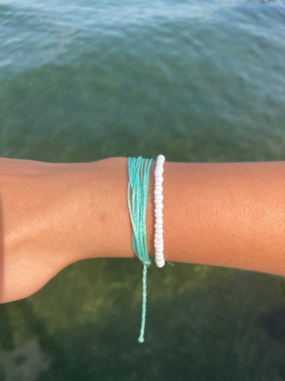 Wax Bracelet | "Sea Foam"